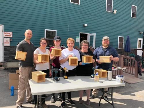 Earth Day bee boxes 2019
